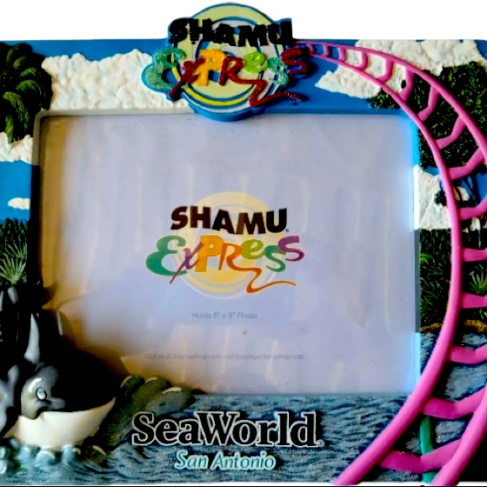 NEW! Sea World San Antonio Shamu Express Picture‎ Frame...3D great colors